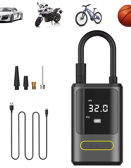 Load image into Gallery viewer, 1Pc Wireless Car Air Compressor Air Pump Electric Tire Inflator Pump for Motorcycle Bicycle Boat AUTO Tyre Balls Inflatable
