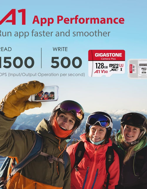 Load image into Gallery viewer, 128GB 2-Pack Micro SD Card, Camera Plus, Gopro, Action Camera, Sports Camera, High Speed 100Mb/S, 4K Video Recording, Micro SDXC UHS-I A1 V30 U3 Class 10
