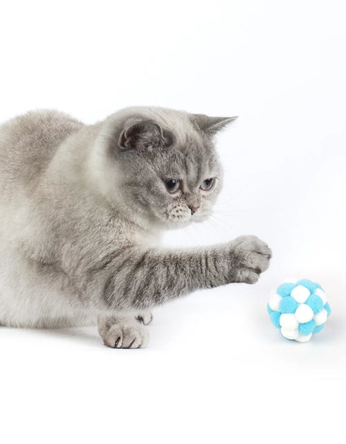 Load image into Gallery viewer, 6 Pcs Cat Toy Balls with Bell,Soft Interactive Playing Chewing Toys for Indoor Play Interaction Training
