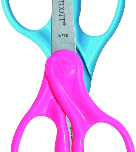Scissors for Kids, 5’’ Pointed Safety Scissors, Assorted, 2 Pack (13132)
