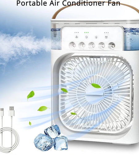 Silent Electric Fan Mini Air Conditioner Large Air Conditioner Fan Humidifier Potable Ac Indoors Aircondition Cooling Home Room