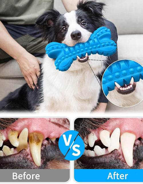 Load image into Gallery viewer, Dog Toys for Aggressive Chewers Large Breed, Durable Dog Chew Toy, Nearly Indestructible Dog Toys for Large Dogs, Tough Natural Rubber Puppy Chew Toys for Medium Dog Teeth Cleaning
