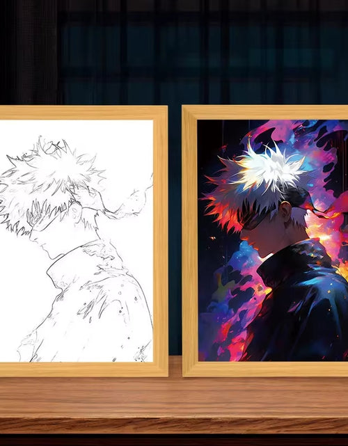 Load image into Gallery viewer, Jujutsu Kaisen Led Photo Frame Light Anime Figure Deco Frame Art Painting Design Night Lamp Cartoon Anime Gojo Satoru Light
