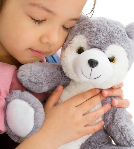 Wolf Backpack, Wolf Toys for Girls Boys, Wolf Stuffed Animal, Husky Toy for Kids